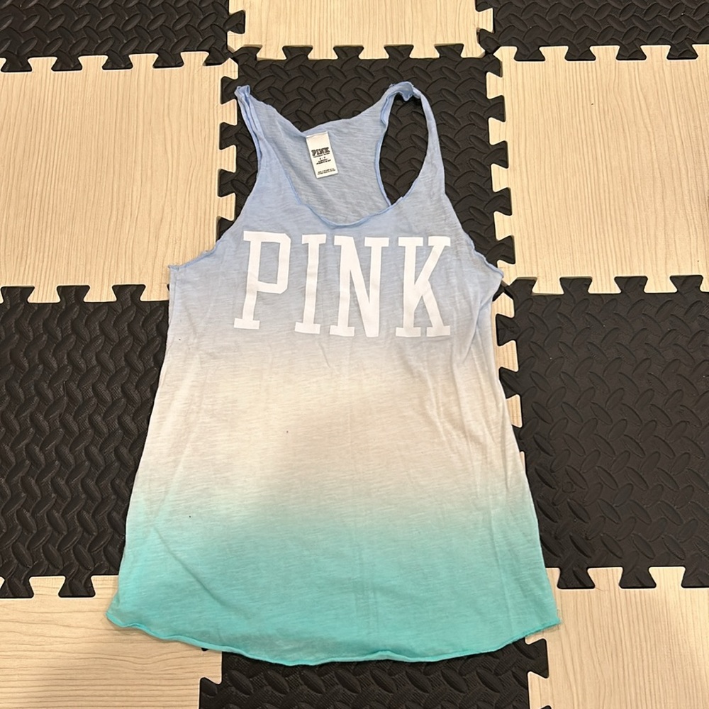 Pink Victoria’s Secret tie die tank top size small